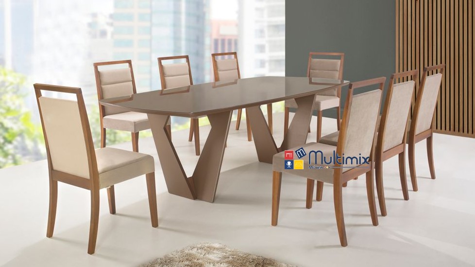 Mesa de Jantar Charlotte - 2,20m x 1,10m x 0,75m