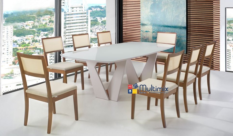 Mesa de Jantar Charlotte - 2,20m x 1,10m x 0,75m