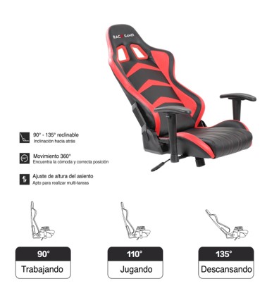 Cadeira PC Gamer Racer Profissional - Preto / Vermelho. A melhor cadeira PC Gamer. Qualidade excepcional!
