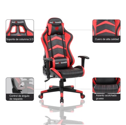 Cadeira PC Gamer Racer Profissional - Preto / Azul. A melhor cadeira PC Gamer. Qualidade excepcional!