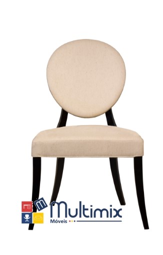 Cadeira para Sala de Jantar / Área Gourmet Vaticano - em madeira estofada (sem braço) *diversas opções de revestimento