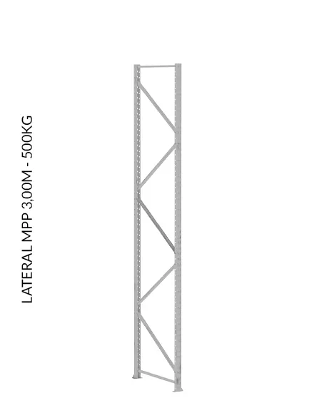 Mini Porta Pallet Módulo Inicial 3,00 X 1,80 X 0,80 - 500 Kg Por Nível