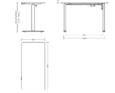 Mesa Elevatória | F.Desk - Regulagem de Altura 