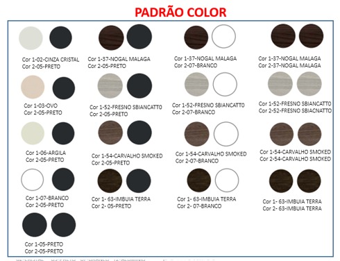 Armário Baixo Fechado Secretária - 90cm x 46,5cm | Linha Prima Impact 40mm