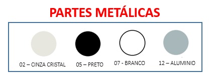 Mesa Auxiliar Volante 100 x 50 | Linha Prima Impact 40mm