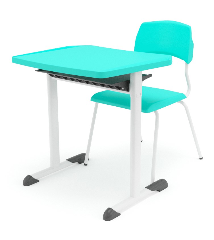 Conjunto Mesa e Cadeira Escolar Eloplax Adulto