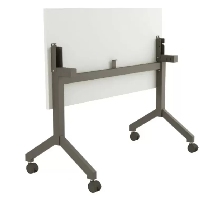 Mesa Escritório e Reunião Rebatível | Larg. 1100 x Prof. 600 x Alt. 750 - Tampo 25mm *com rodízios
