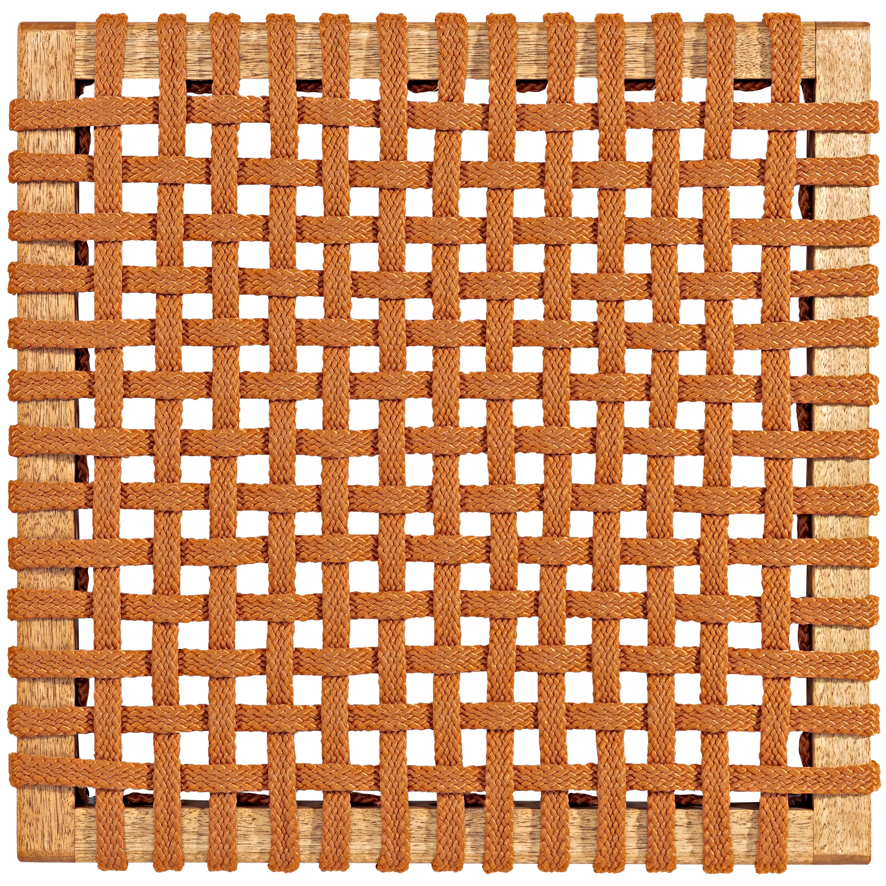 Mesa de Jantar em Madeira Corda Areia | Linha Traço - Alt. 0,75 cm X Larg. 1,40 cm X Prof. 0,93 Cm - Espaço Casa e Jardim
