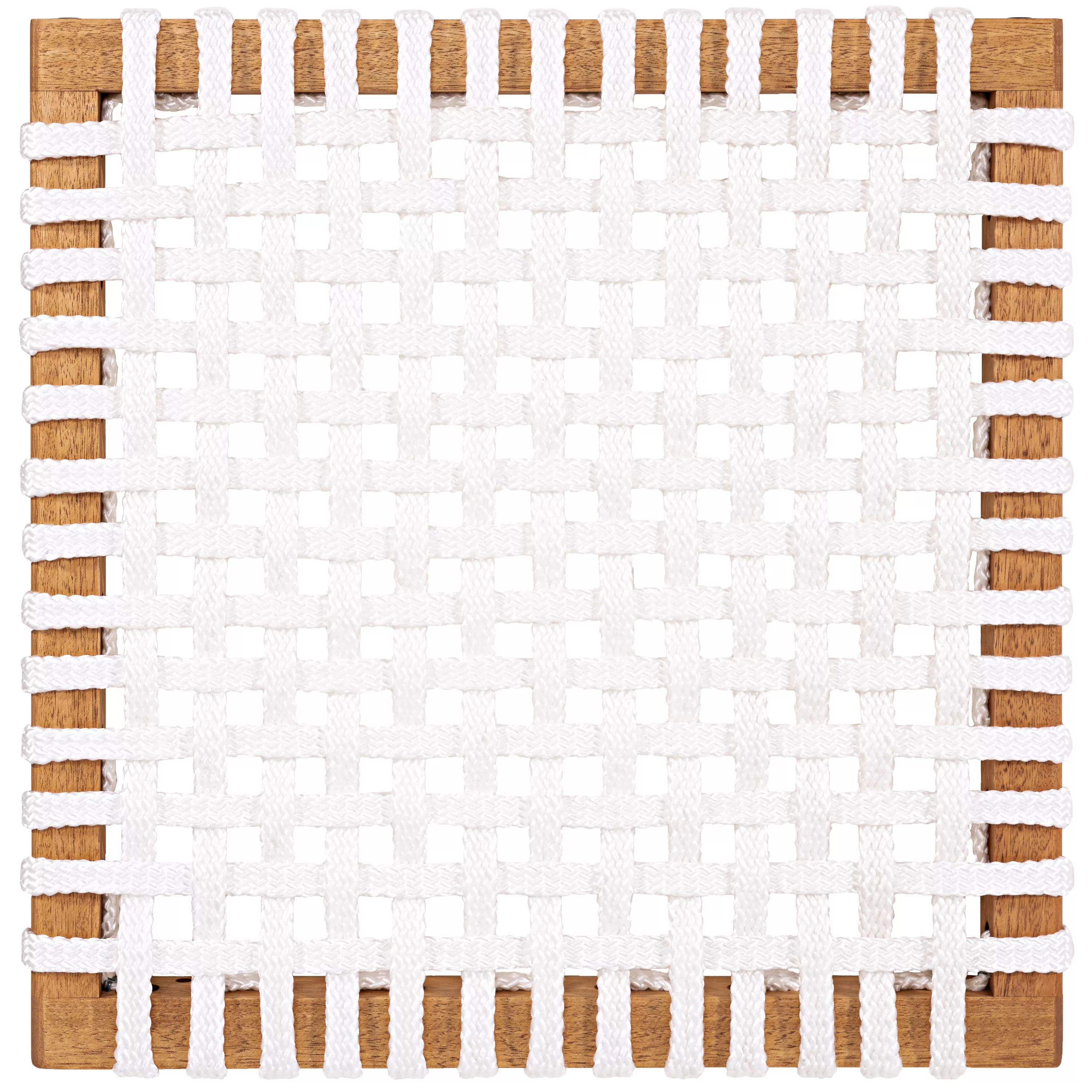 Mesa de Jantar em Madeira Corda Areia | Linha Traço - Alt. 0,75 cm X Larg. 1,40 cm X Prof. 0,93 Cm - Espaço Casa e Jardim