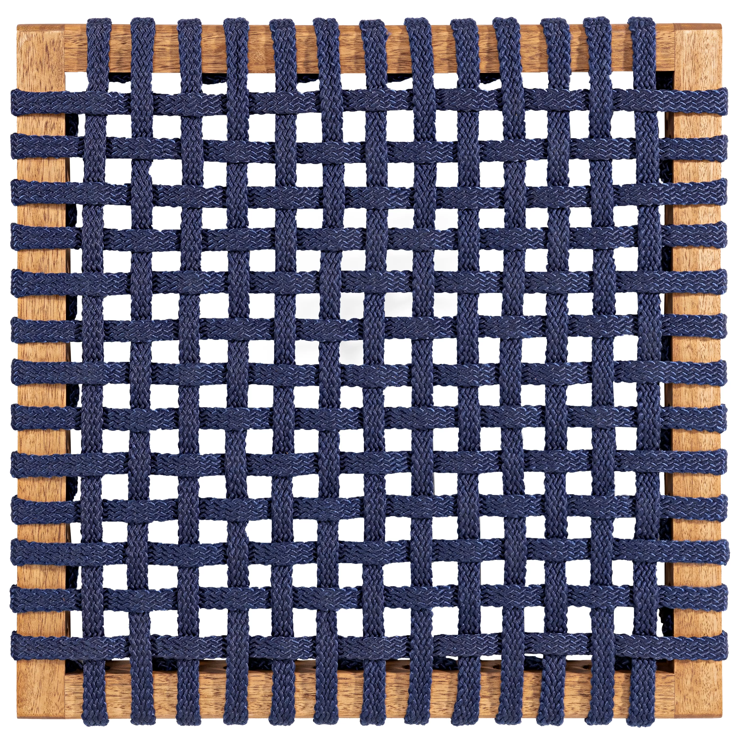 Mesa de Jantar em Madeira Corda Areia | Linha Traço - Alt. 0,75 cm X Larg. 1,40 cm X Prof. 0,93 Cm - Espaço Casa e Jardim