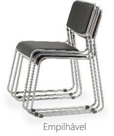 Cadeira Dakar / We - Estrutura em aço: Preto ou Branco (Fosco)
