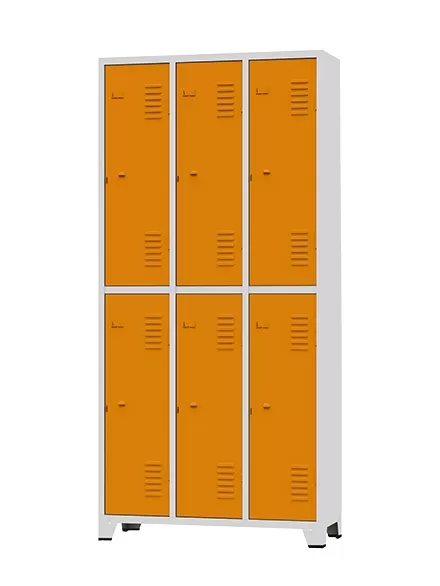 Grp 06 - Roupeiro de Aço 6 Portas | Chapa 26 - Pitão P/ Cadeado Grp 06 - Roupeiro de Aço 6 Portas | Chapa 26 - Pitão P/ Cadeado
