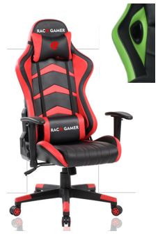 Cadeira PC Gamer Racer Profissional - Preto / Verde. A Melhor Cadeira PC Gamer. Qualidade Excepcional!