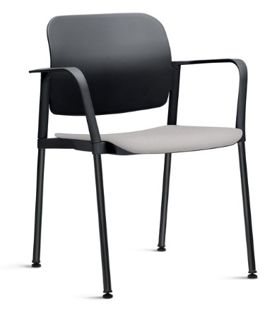 Cadeira Leaf Fixa I Com Braço *Estofada