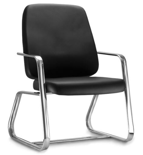 Cadeira Para Escritório Maxxer Para Obeso Luxo / Plus Size - Base Em Metal Preto *Fixa Cromada