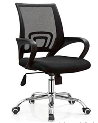 Cadeira Para Escritório ELITE Diretor | Tela Mesh - Assento Estofado, Base Cromada - Cadeira Home Office SUPER OFERTA!