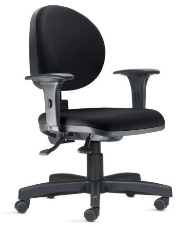 Cadeira Para Escritório 323 Operativa - Assento E Encosto Estofado - Cadeira Home Office PROMOÇÃO!