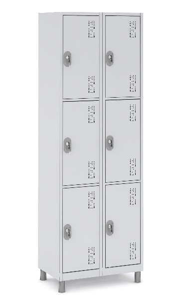 WS40062 - Roupeiro de Aço 9 Portas | Chapa 26 - Pitão P/ Cadeado *linha Premium W3