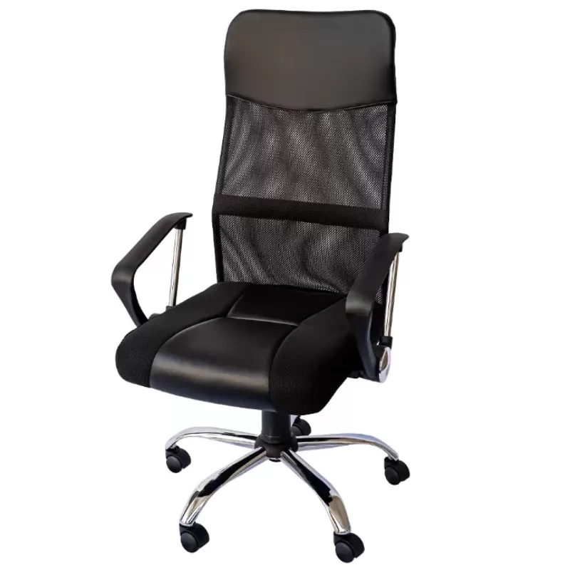 Cadeira Para Escritório SLIM Presidente | Assento Estofado, Base Cromada - Cadeira Home Office SUPER OFERTA!