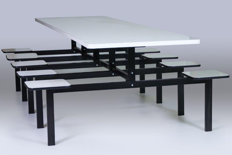 Mesa Para Refeitório Industrial - 4,6,8 E 10 Lugares - Mdf 30 Mm | Fórmica - Preço A Partir De R$ 1.274,00 - Consulte Na Descrição