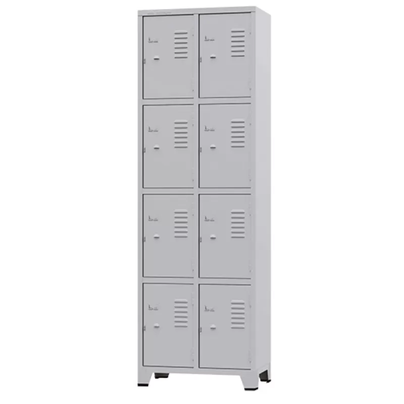 Grp 4/8 - Roupeiro De Aço 8 Portas | Chapa 26 - Pitão P/ Cadeado