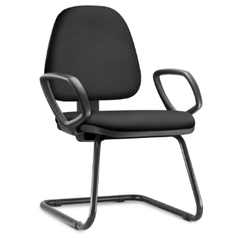 Cadeira Para Escritório SKY Aproximação | Assento E Encosto Estofado *com Braço