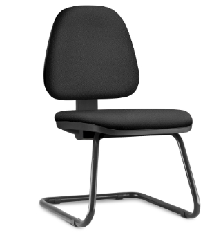 Cadeira Para Escritório SKY Aproximação | Assento E Encosto Estofado *sem Braço
